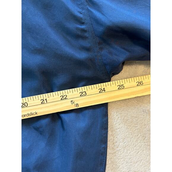 Vintage Montage Pour Homme Men’s Large Silk Blue Full Zip Lined Bomber Jacket - Picture 3 of 5